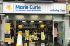 Charity shop unveils ball gown covered in daffodils to celebrate annual appeal