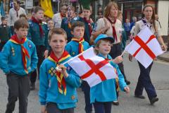 Scouts parade for St George