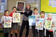 Cartoonist entertains Nether Alderley pupils