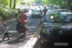 Children and elderly forced onto the road by 'selfish' parkers