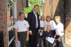 George Osborne officially opens school's new entrance