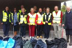 Volunteers hold annual litter pick