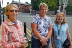 Volunteers deliver fish and chip meals to the elderly