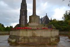 Stone planter removed from cenotaph