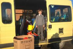 Ryley's donate bus full of toys