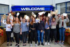 Students at Wilmslow High celebrate impressive A Level results