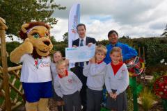 Chancellor visits school's gardening project