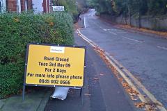 Village road closures