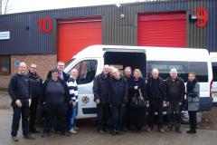 Round Tables presents David Lewis with new mini bus