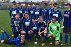 Football: U16s lift the league cup