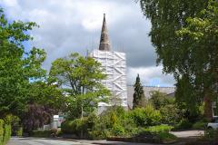 Church spire restoration nears completion