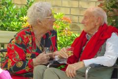 Brookview residents enjoy the party