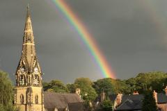 Reader's Photos: Rainbow over Alderley Edge