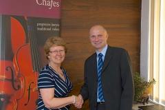 Chafes donate £10,400 of dormant funds to cancer charity