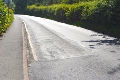 Road repairs in Alderley Edge
