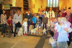 Animals invited to a church service with a difference
