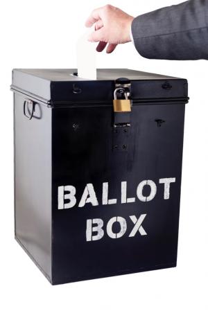 Ballot Box stock image