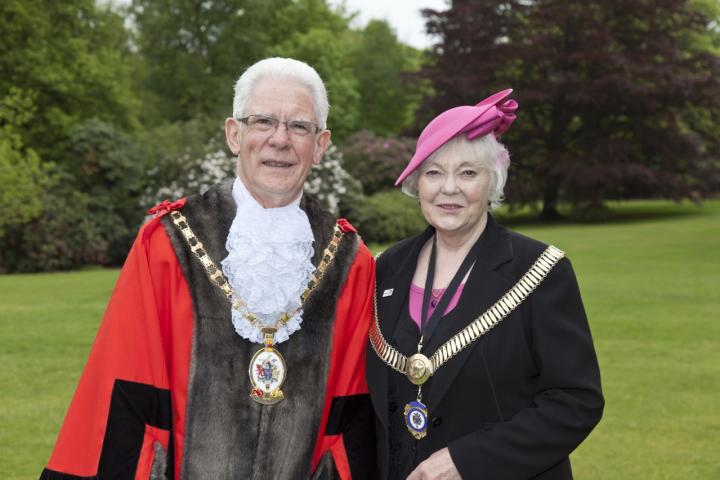 Mayor Arthur Moran and deputy mayor Lesley Smetham