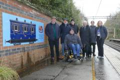 Musical legend unveils new artwork at station