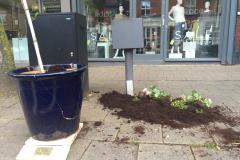 Vandals wreck new bloom planter