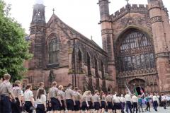 Alderley District Scouts lead county parade