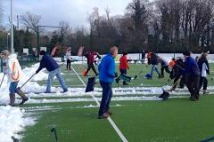 Hockey: Snow stopping Alderley Edge