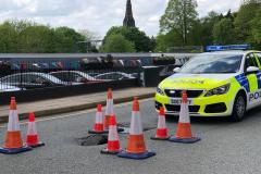 Sinkhole opens up on London Road