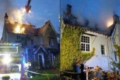 Updated: Crews work throughout night to tackle large house fire on Trafford Road