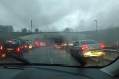 Fire in airport tunnel causes delays