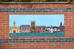 Two pieces of art are the latest arrival at Alderley Edge Station