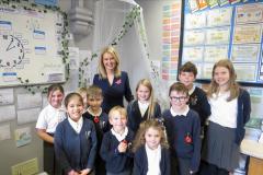 School children receive a visit from local MP