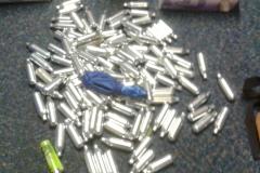 Laughing gas found behind church