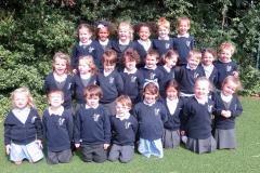 Reception children welcomed to school for the first time