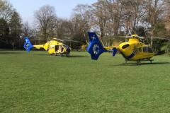 Driver in hospital after crashing into wall on Davey Lane
