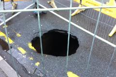 Collapsed sewer closes Chorley Hall Lane