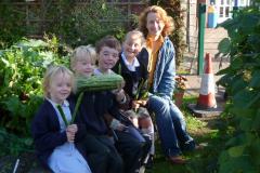 Pupils grow their own harvest