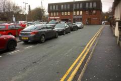 New parking spaces marked out in village centre