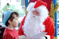 Kids enjoy breakfast with Santa