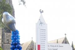 Balloon spire raises funds for church appeal