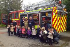 Firefighters visit youngsters at Alderley Edge School for Girls