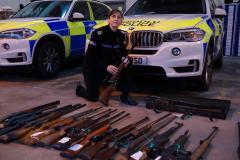 More than 100 firearms surrendered to police