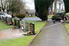 Council apologies for flooding of graves