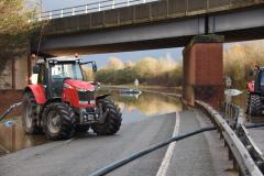 Reader's Photo: Flood water being pumped from A34 into Whitehall Brook after Storm Barra