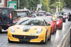 Ferrari celebrates its 70th birthday with convoy through Alderley Edge