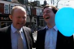 George Osborne ambushed by Rory Bremner in Alderley Edge