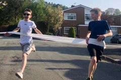 Ten-year-olds support NHS by running marathon over 27 days