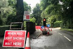 No light at the end of the tunnel yet for 'temporary traffic controls' on Brook Lane