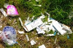 Concern over needles dumped alongside bypass