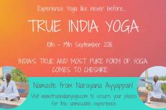 Authentic Ayurveda Yoga and Meditation from the True India comes to Cheshire!