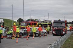 Why emergency services descended on new airport relief road